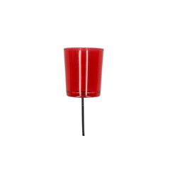 Candlelight Glass Tealighth./pin D05*6/15cm