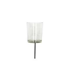 Candlelight Glass Tealighth./pin D05*6/15cm