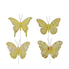 Spring Butterfly/wire 8cm X12