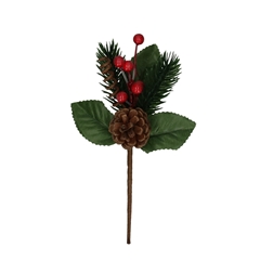 Christmas Sticks 10cm Pinecone Deco