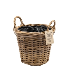 Baskets Rattan Terima Pot+handle D22*19cm