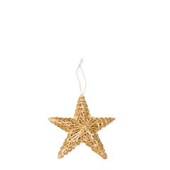 Christmas Natural Star Straw D15cm