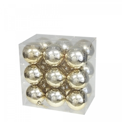 Christmas Bauble Ball Plastic 80mm X18