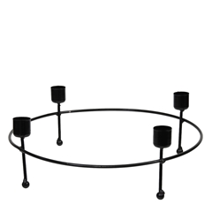Christmas Candle Holder Circle D27*8.5cm