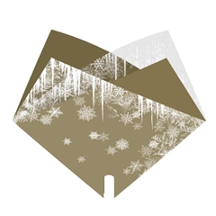 Christmas Sleeve Double Ice 35*35cm X50
