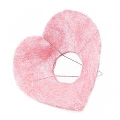Love Bouquetholder Heart Sisal 20cm