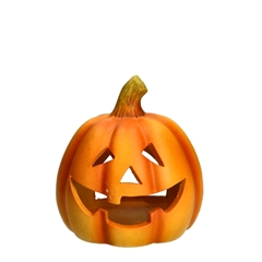 Halloween Tea Light Holder Pumpkin 14cm