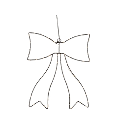 Christmas Led Bow 75L Batt+timer 41*50cm