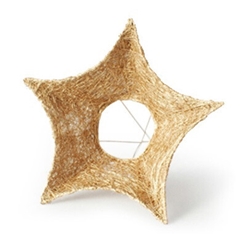 Christmas Bouquet Holder Sisal Star 25cm