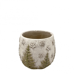 Christmas Ceramics Xmas Pot D13.5*11.5cm