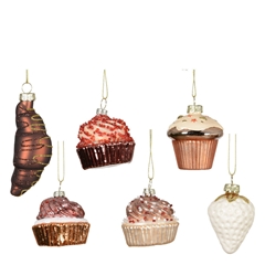Christmas Bauble Hanging Cup Cake 60mm