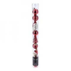 Christmas Bauble Ball Deco 30mm X9 Ass.