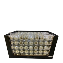 Christmas Bauble Ball Plastic 60mm X9 Ass.