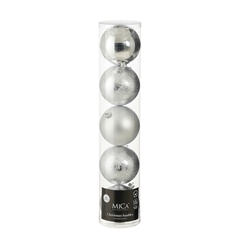 Christmas Bauble Ball Plastic 150mm X5