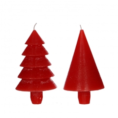 Christmas Candle Christmas Tree D07*12cm