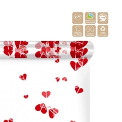 Love Cellophane Roll 60cm 120m Charm Clayrton