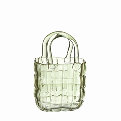Glass Handbag Vase Marais 14*9.5*22cm