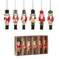 Christmas Hanging Nutscracker 4*10.5cm X6