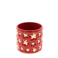 Christmas Ceramics Starry Pot D13.5*12.5cm
