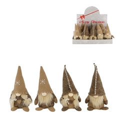 Christmas Deco Gnome D07*15cm Ass.