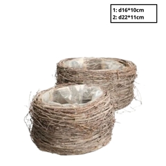 Baskets Willow Tray S/2 D22*11cm