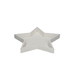 Christmas Wood Tray Star D30*3.5cm