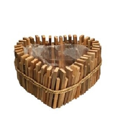 All Saints Planter Rope Heart D30*13cm
