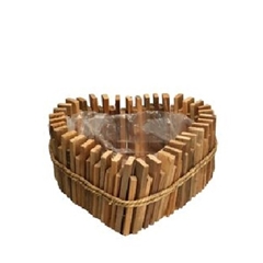 All Saints Planter Rope Heart D23*12cm