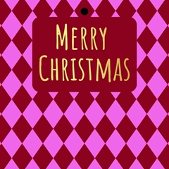Christmas Card 7*7cm X20 Merry Christmas