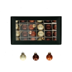 Christmas Bauble Ball 25mm Combi X24