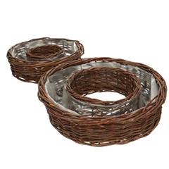 Basket Sets Willow Ring S/2 D47*10cm