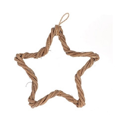 Christmas Hanging Star Twisted 35cm