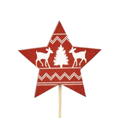 Christmas Sticks 20cm Deco Star 7cm