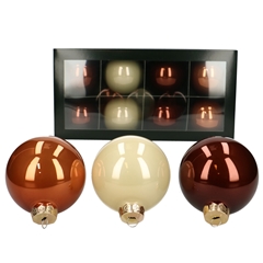 Christmas Bauble Ball 80mm Combi X8