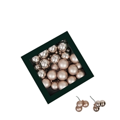 Christmas Bauble Ball/wire 40mm Combi X36