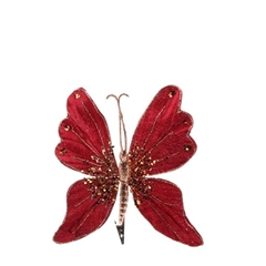 Christmas Deco Clip Butterfly 26cm