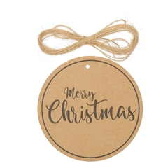 Christmas Labels Merry Christ.d10cm X40