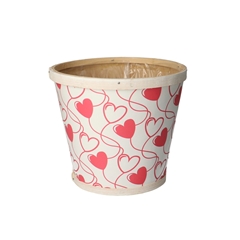 Love Wood Hearts Pot D17*15cm