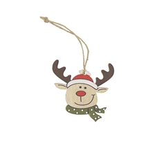 Christmas Deco Hanging Reindeer 7cm X24