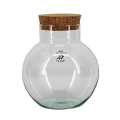 Glass Terrarium Eco Cork D12/19*20cm