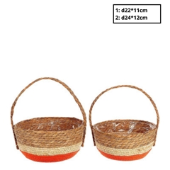 Basket Sets Makka Handle S/2 D24*12cm