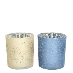 Christmas Tea Light Glitter D09*10cm