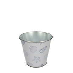 Maritime Zinc Ocean Pot D11*10cm