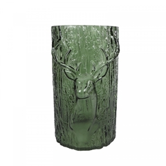 Christmas Glass Vase Deer D18*26cm