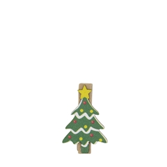 Christmas Pegs Christmas Tree 3.5cm X36