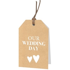 Labels Displ.Card Gb Wedd. 5*8cm X12