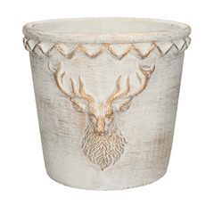Christmas Ceramics Reindeer Pot D20*18cm