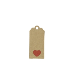 Love Labels Heart D6.5*3cm X50