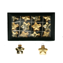 Christmas Bauble Ball 40mm Star X12
