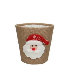 Christmas Potcover Santa D13.5*13cm